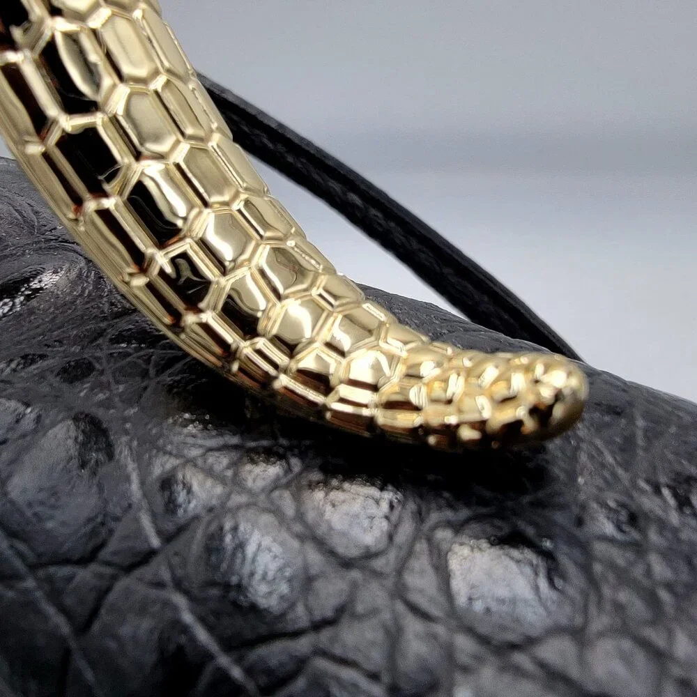 House of Harlow 1960 Leather Crossbody Bag with Snake Handle - Picture 4 of 16